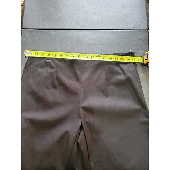 Time & Tru Womens Black Cotton Mid Rise Pull On Comfort Waist Dress Pant Size 16 - Picture 9 of 10